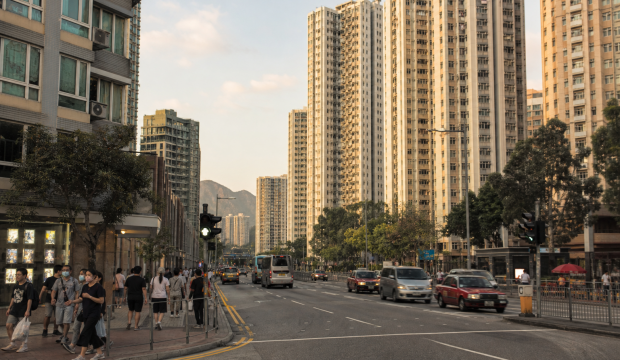 屯門住宅大廈及街道景觀